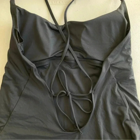 NWOT Everlane The String One-Piece ReNew Swimsuit In Black Minimalist XXL - Picture 7 of 10